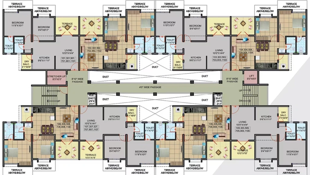 Floor Plan of Namrata Ecocity 2 in Talegaon, Pune - Image 215234