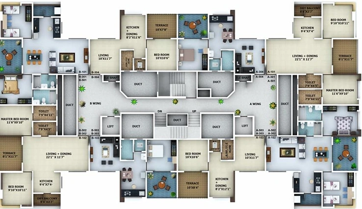 Floor Plan of Prakalp Pride in Baner, Pune - Image 215274