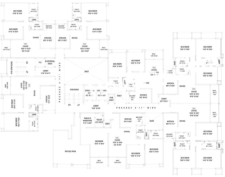 Floor Plan of Siddhi Redision Royal in Kondhwa, Pune - Image 215288