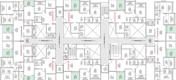 Floor Plan of Sukhwani Fairview in Thergaon, Pune - Image 215341