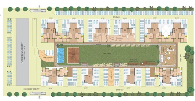 Master Plan of Siddhi Aarohi Elysium in South Bopal, Ahmedabad - Image 119025