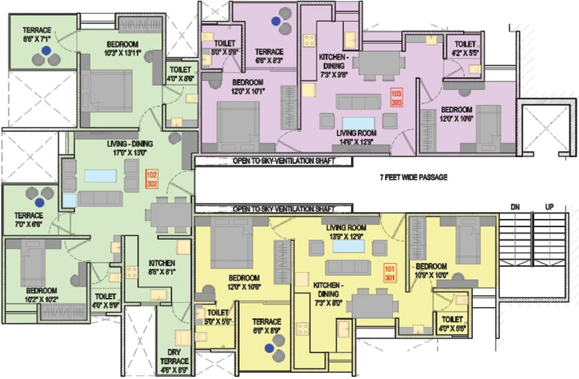 Floor Plan of Ashwamedh Brilliance in Ravet, Pune - Image 215397