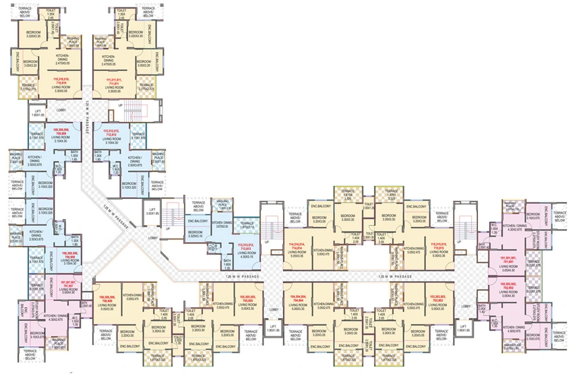 Floor Plan of Belvalkar Kalpak Homes 2 in Kirkatwadi, Pune - Image 215445