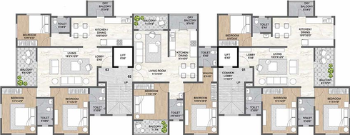 Floor Plan of Ranjekar Jagdeep in Erandwane, Pune - Image 215482