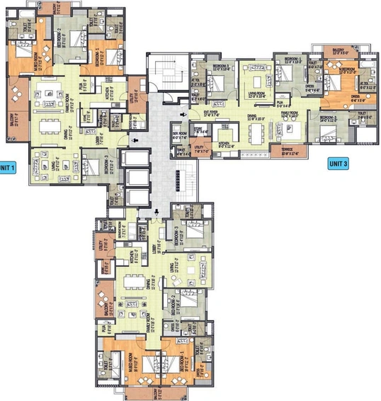 Floor Plan of Adani Shantigram Waterlily in Vaishnodevi Circle, Ahmedabad - Image 120264