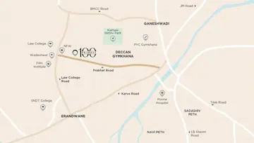 Location of Ravetkar 100 Prabhat - Image 215504