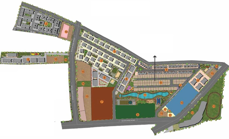 Master Plan of Naiknavarem Avasa Grassland in Chakan, Pune - Image 215530