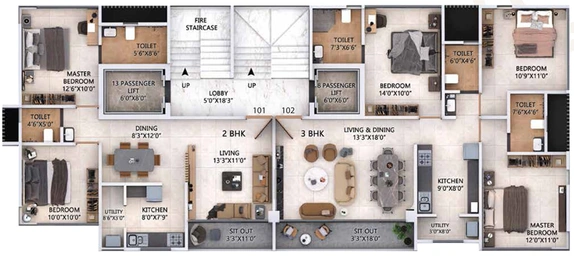 Floor Plan of D And T Prathamesh in Kothrud, Pune - Image 215609