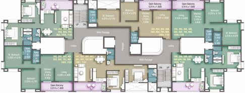 Floor Plan of Kumar Primavera in Wadgaon Sheri, Pune - Image 117924
