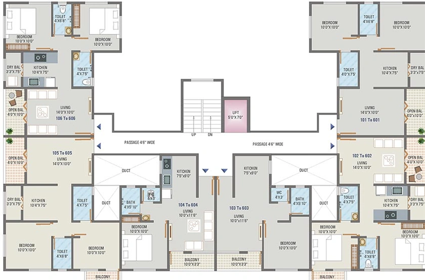 Floor Plan of Vastu Rajyog in Talegaon Dabhade, Pune - Image 215669