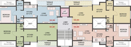 Floor Plan of Vastu Siddhi in Vadgaon, Pune - Image 215680
