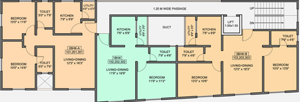 Floor Plan of Gaikwad Vaidehi Saaket in Baner, Pune - Image 215686