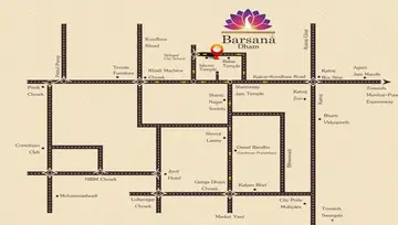 Location of Vrindavan Barsana Dham - Image 215770
