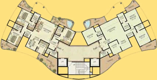 Floor Plan of Ekta California in Mohammed Wadi, Pune - Image 215824