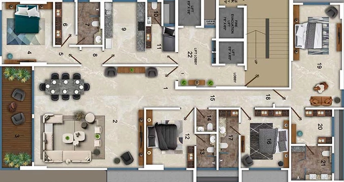 4 BHK Flat in Ekta Eden 62 in Vile Parle West, Mumbai - Image 830617