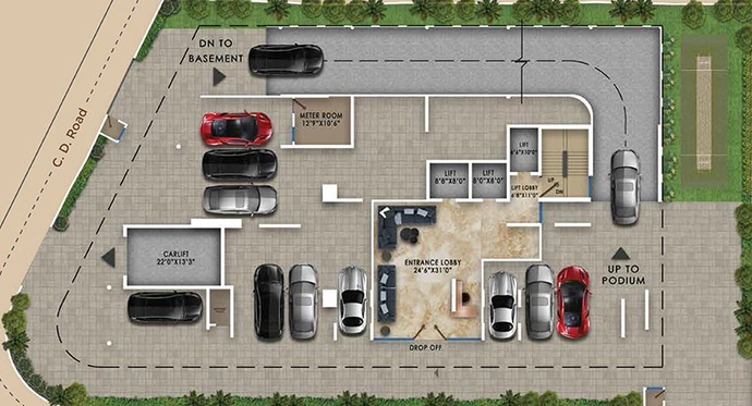Master Plan of Ekta Evaana in Khar West, Mumbai - Image 215866