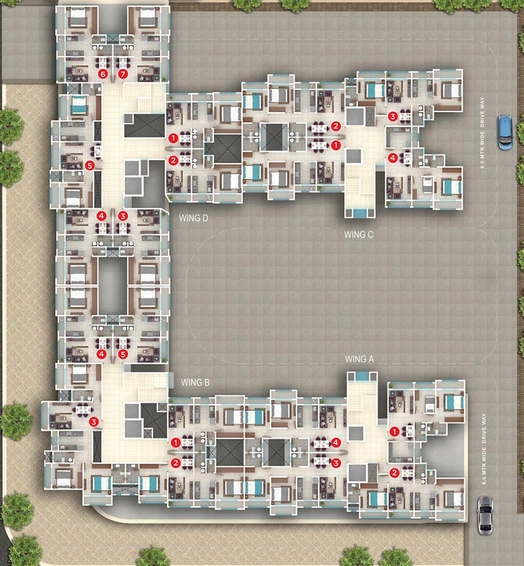 Master Plan of Ekta Regent Park in Virar West, Palghar - Image 215901