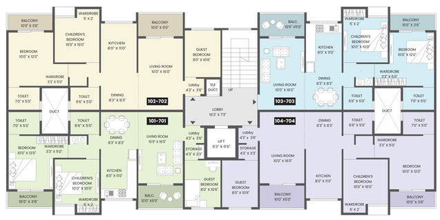Floor Plan of Maruti 7 Verve in Ravet, Pune - Image 215890