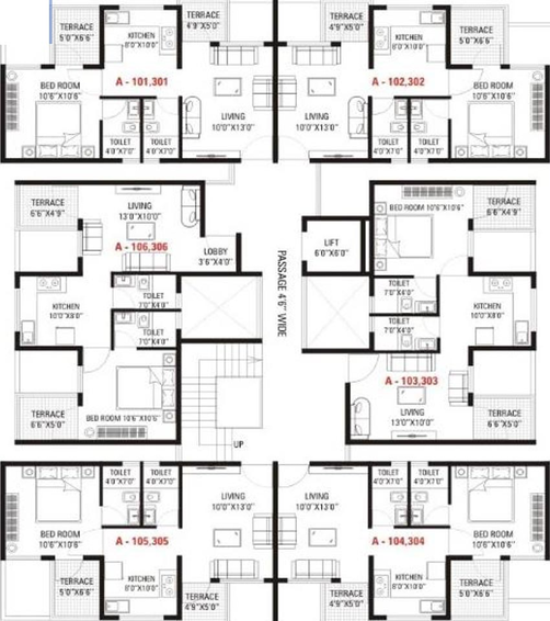 Floor Plan of JK Shivom in Pimpri Chinchwad, Pune - Image 215941