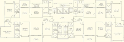 Floor Plan of Kasturi Legacy Homes in Baner, Pune - Image 215947