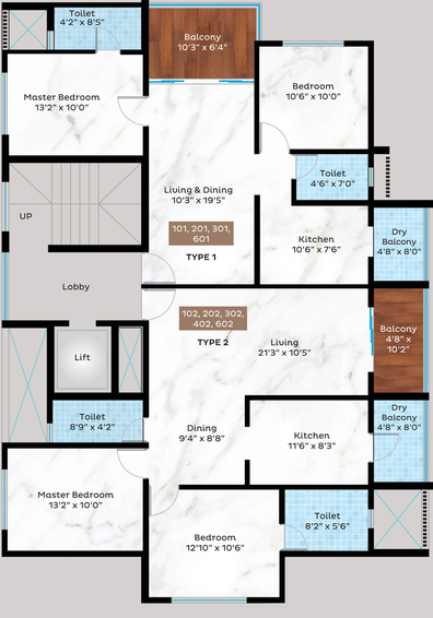 Floor Plan of GPL Kishor Kunj in Kothrud, Pune - Image 216054