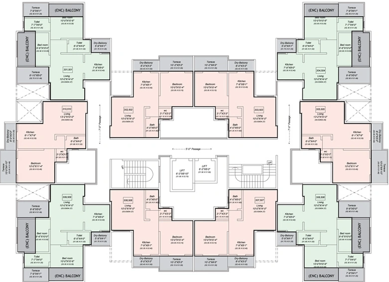 Floor Plan of Highland Spaces in Moshi, Pune - Image 216076