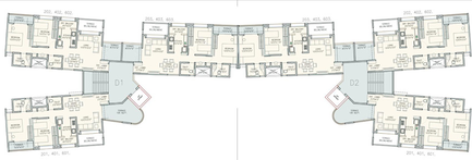 Floor Plan of Archway Kalaapi Sucasa in Wakad in Wakad, Pune - Image 216139
