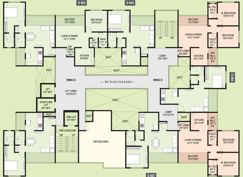 Floor Plan of Kudale Park Life in Dhayari, Pune - Image 216150