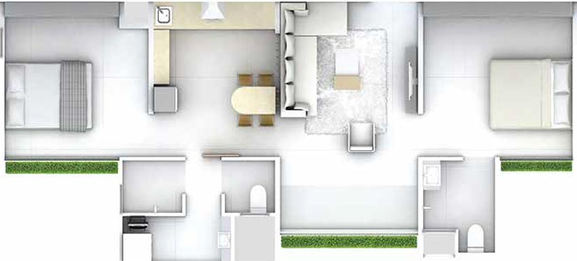 2 BHK Flat in Skyi Star Towers in Bhukum, Pune - Image 830715