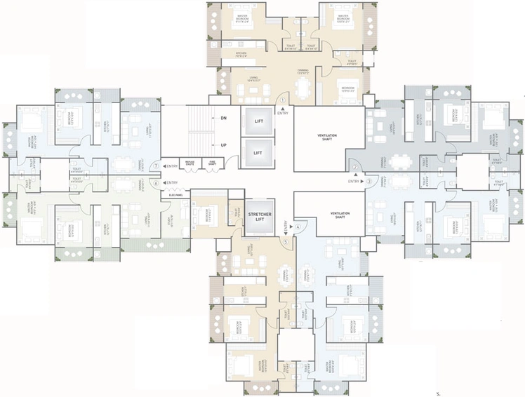 Floor Plan of Atul Hillcrest in Andheri East, Mumbai - Image 32127