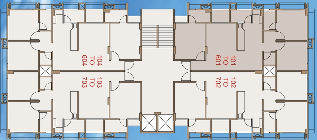 Floor Plan of RC G 555 in South Bopal, Ahmedabad - Image 129021