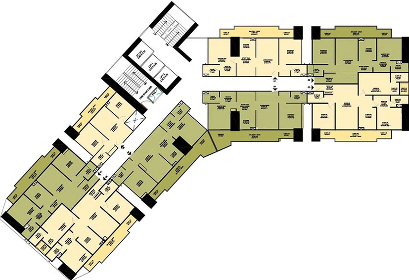 Floor Plan of Unitas Tower in NIBM, Pune - Image 216280