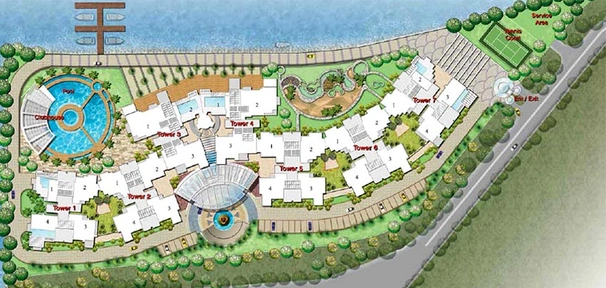 Master Plan of Prestige Neptunes Courtyard in Marine Drive, Kochi - Image 216316
