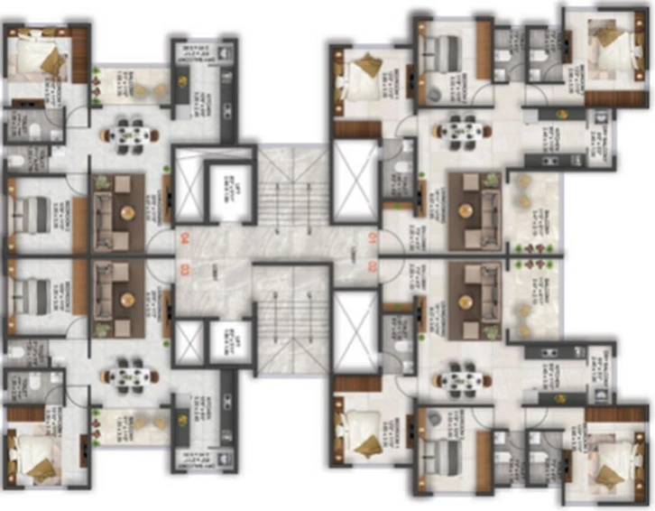 Floor Plan of Belvalkar Aathesh in Kothrud, Pune - Image 216347