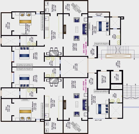 Floor Plan of CK Ashokban in Shivaji Nagar, Pune - Image 216400