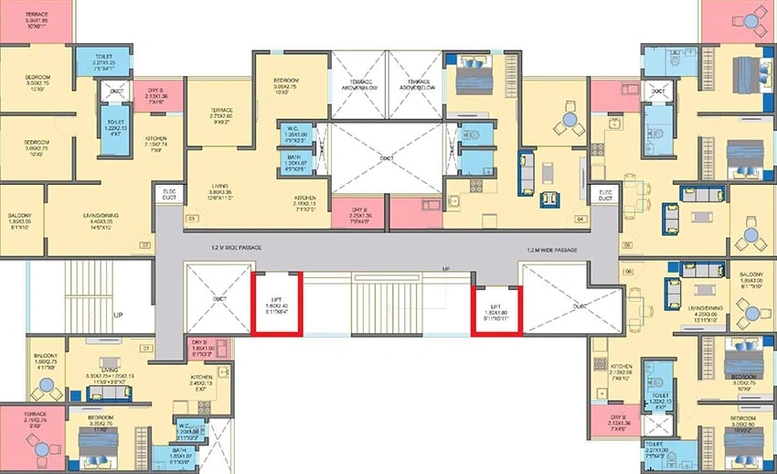 Floor Plan of Nirmiti 25 East in Kharadi, Pune - Image 216422
