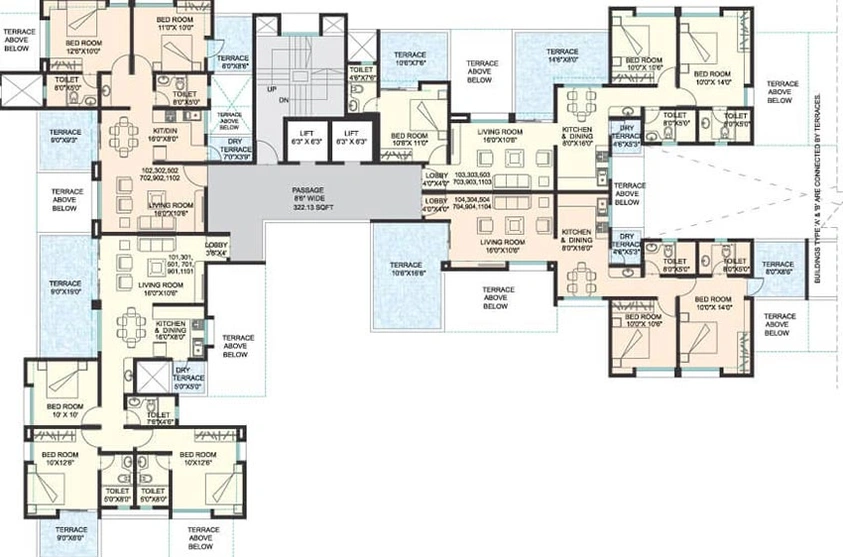 Floor Plan of Nirmiti Albacitta in Baner, Pune - Image 216431