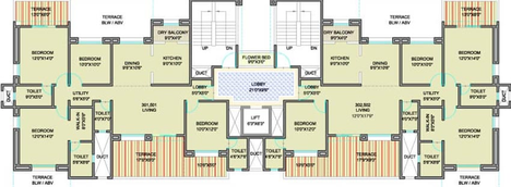Floor Plan of Nirmiti Crimson Dale in Baner, Pune - Image 216442