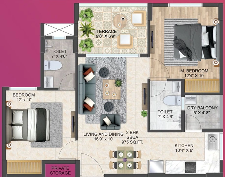 2 BHK Flat in Love Home Joypur in Tonk Road, Jaipur - Image 763213