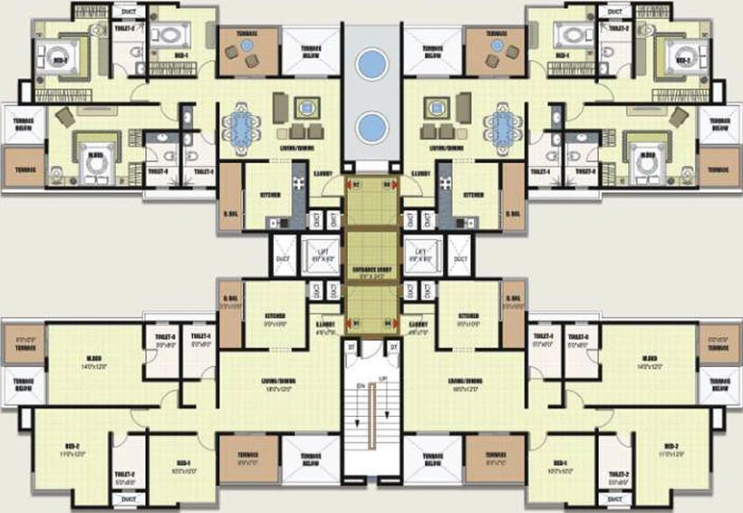 Floor Plan of Saarrthi Signor in Hinjewadi, Pune - Image 216593