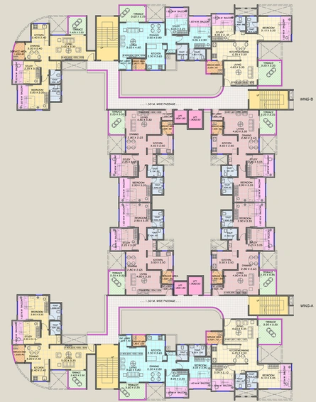 Floor Plan of Phuge Prima in Bhosari, Pune - Image 216599