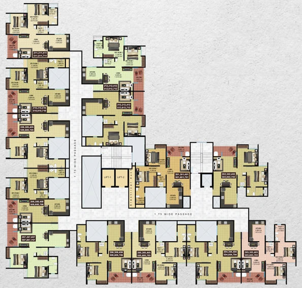 Floor Plan of Rameshwar Yashobhoomi Phase 2 in Wadmukhwadi, Pune - Image 216663