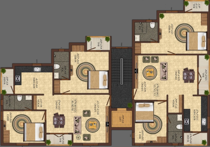 Floor Plan of India Winchester in Anna Nagar, Chennai - Image 216680