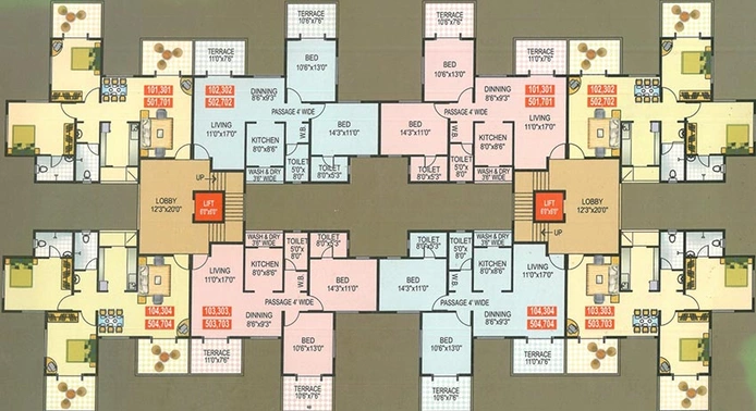 Floor Plan of Vasant Avenue in Pimple Saudagar, Pune - Image 216735