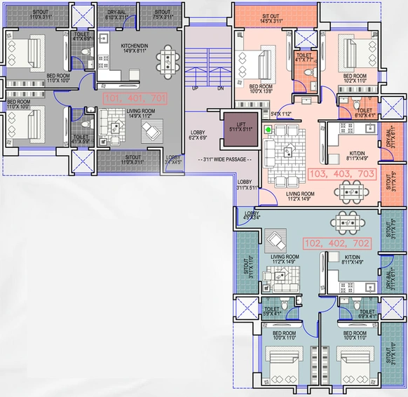 Floor Plan of Rigved in Baner, Pune - Image 216740