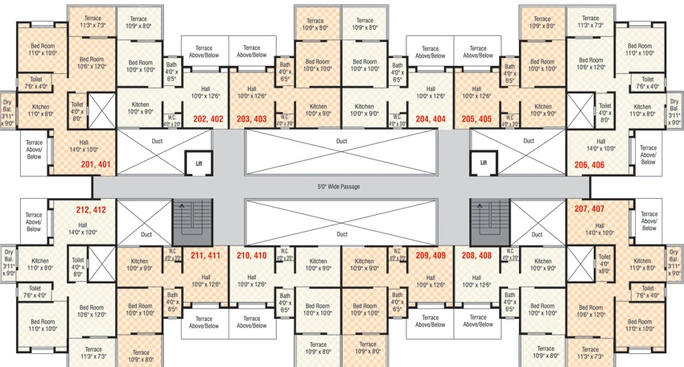 Floor Plan of Sahil Anand in Katraj, Pune - Image 216759