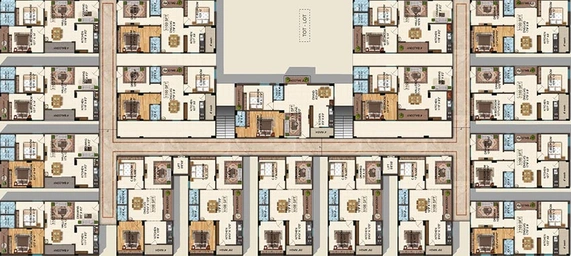 Floor Plan of Dandapani Happy Homes in Isnapur, Hyderabad - Image 216776