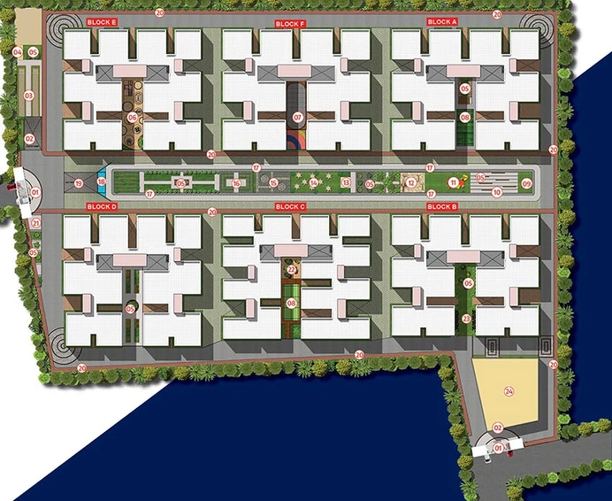 Master Plan of Hyndava Mnk Heights in Kompally, Hyderabad - Image 216856