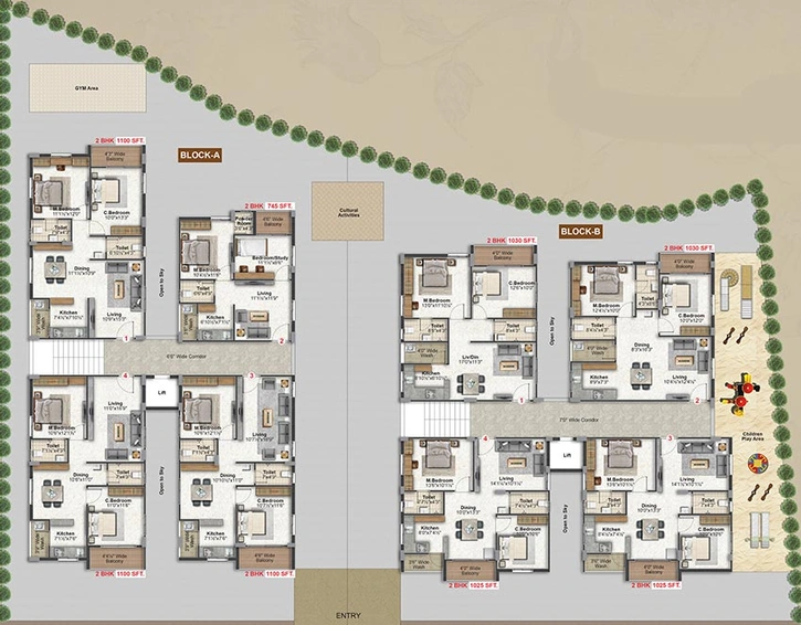 Master Plan of Inspire Twin Diamond in Gajulramaram, Hyderabad - Image 216870