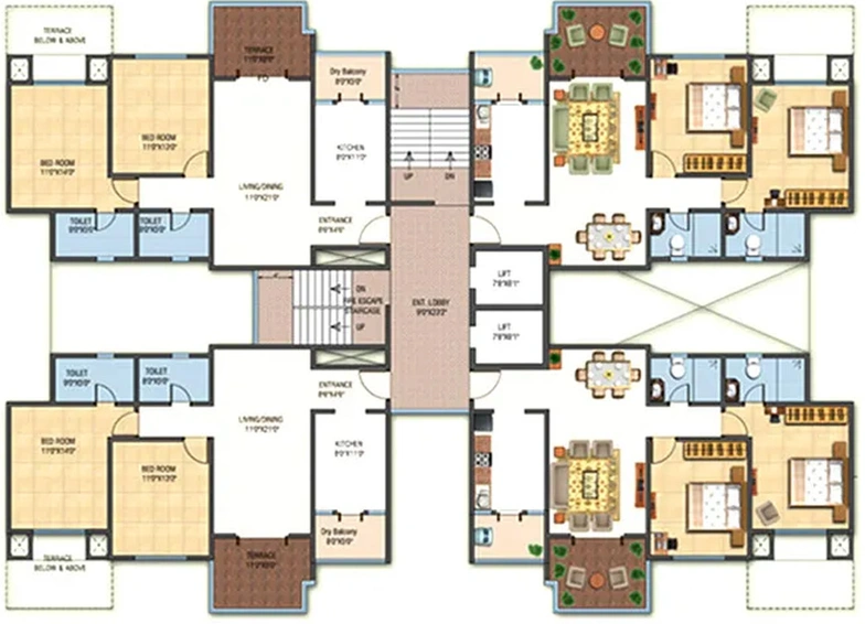 Floor Plan of Sheth Beverly Hills in Hinjewadi, Pune - Image 216954